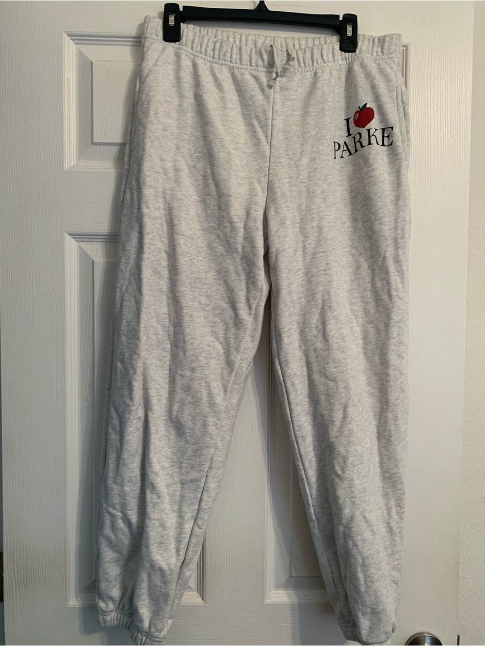 PARKE NYC gray drawstring sweatpants size L/XL